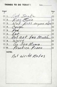 To-Do List by Johnny Cash